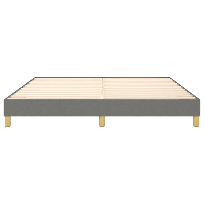 Boxspringframe stof donkergrijs 160x200 cm