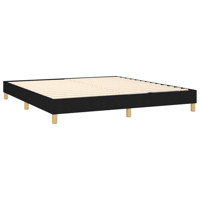 Boxspringframe stof zwart 160x200 cm