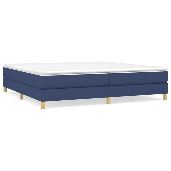 Boxspringframe stof blauw 200x200 cm