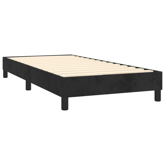 Boxspringframe fluweel zwart 90x200 cm