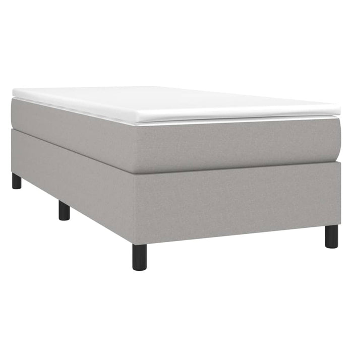 Boxspringframe stof lichtgrijs 80x200 cm