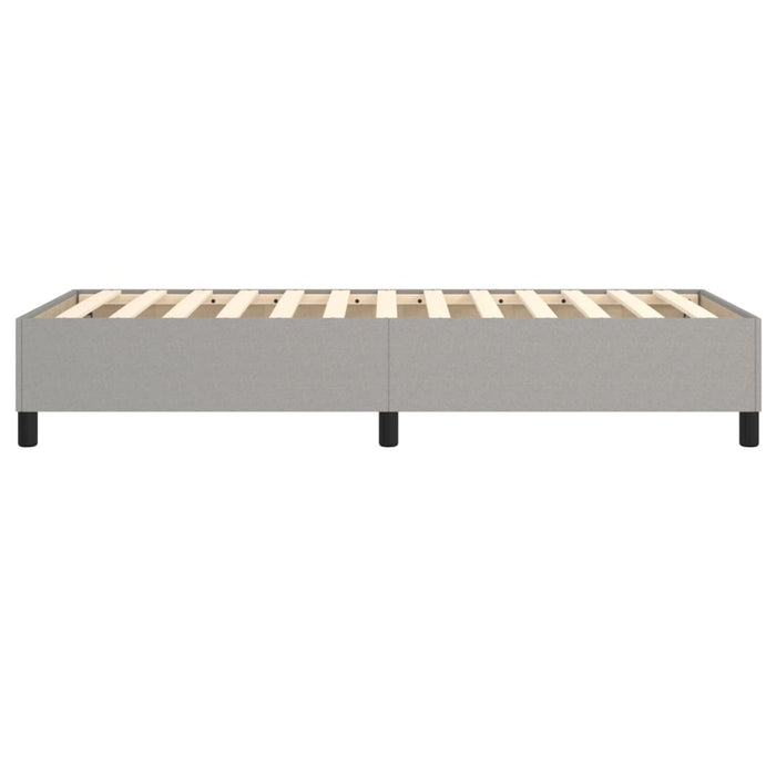 Boxspringframe stof lichtgrijs 80x200 cm