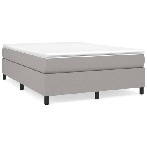 Boxspringframe stof lichtgrijs 140x190 cm