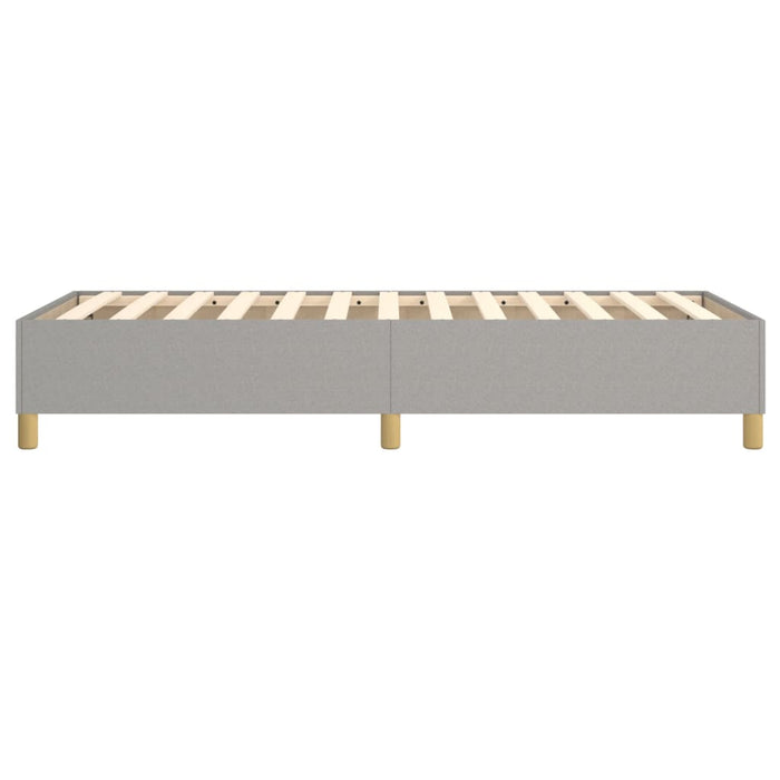 Boxspringframe stof lichtgrijs 100x200 cm