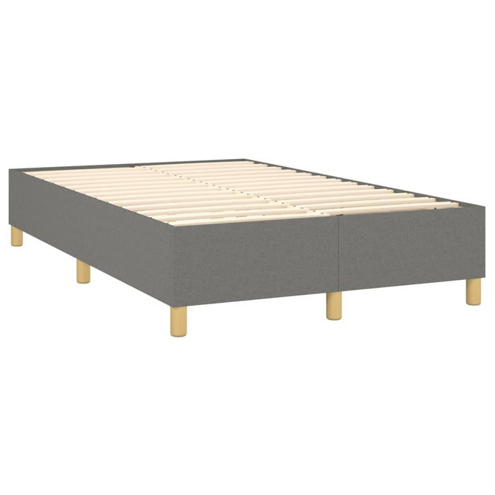 Boxspringframe stof donkergrijs 120x200 cm