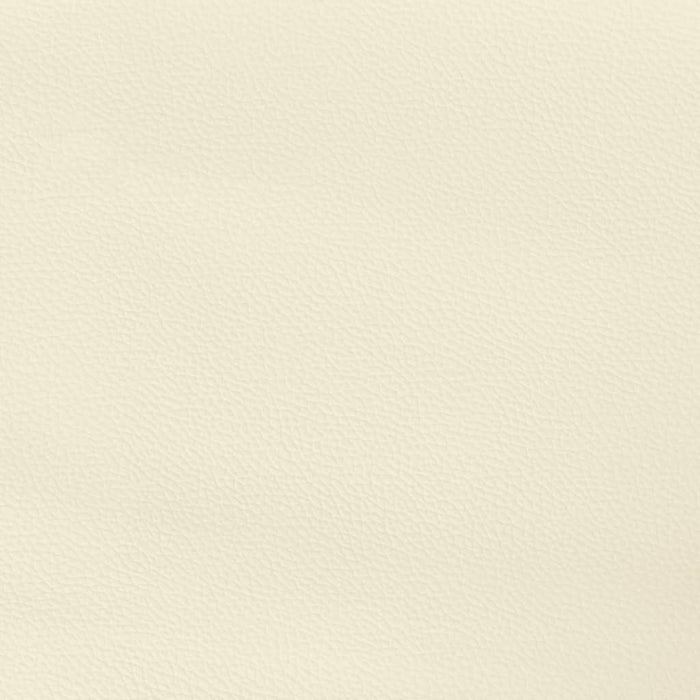 Hoofdbord met randen 103x23x118/128 cm kunstleer crèmekleurig