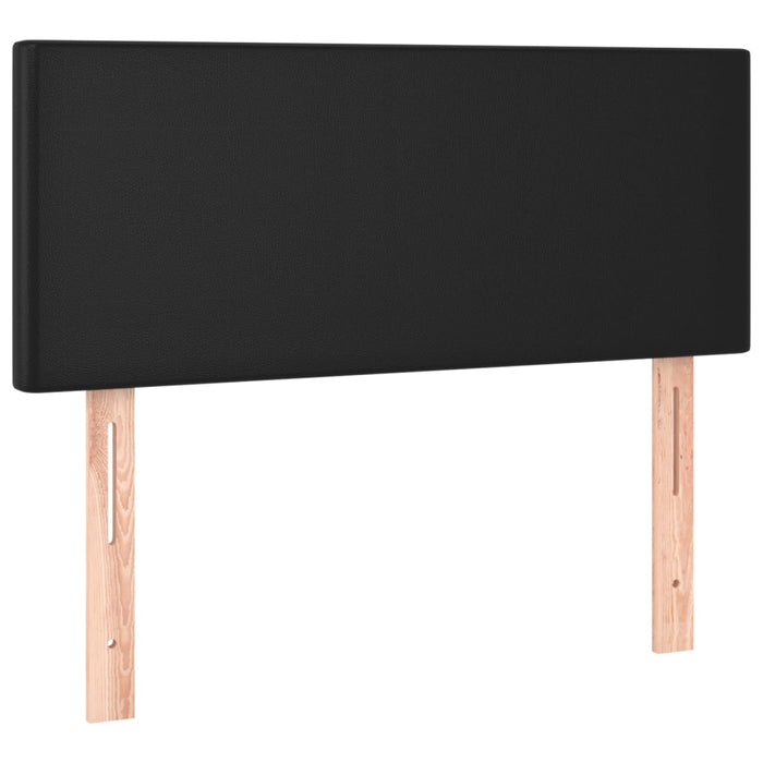Hoofdbord LED 90x5x78/88 cm kunstleer zwart