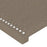 Hoofdbord LED 90x5x78/88 cm stof taupe