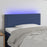 Hoofdbord LED 100x5x78/88 cm stof blauw