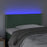 Hoofdbord LED 80x5x78/88 cm fluweel donkergroen