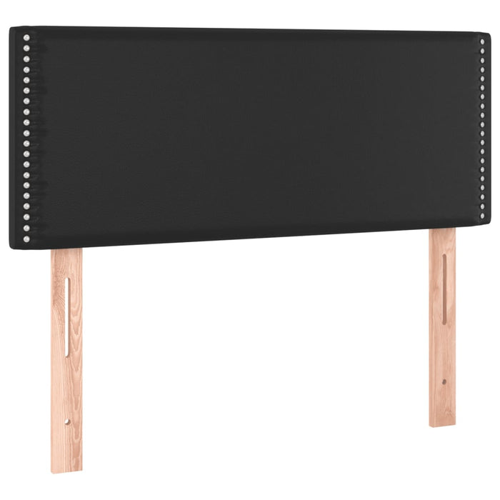 Hoofdbord LED 100x5x78/88 cm kunstleer zwart