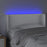 Hoofdbord LED 103x16x78/88 cm kunstleer wit