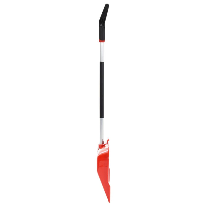 Sneeuwschep 136 cm aluminium rood