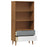 Boekenkast MOLDE 85x35x170,5 cm massief grenenhout bruin