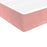 Boxspring met matras fluweel roze 200x200 cm