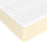 Boxspring met matras kunstleer crèmekleurig 200x200 cm