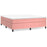 Boxspring met matras fluweel roze 200x200 cm