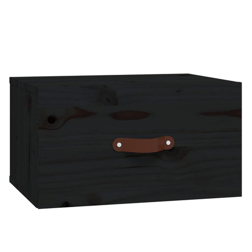 Nachtkastje wandgemonteerd 40x29,5x22 cm zwart