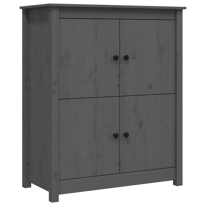 Dressoir 83x41,5x100 cm massief grenenhout grijs