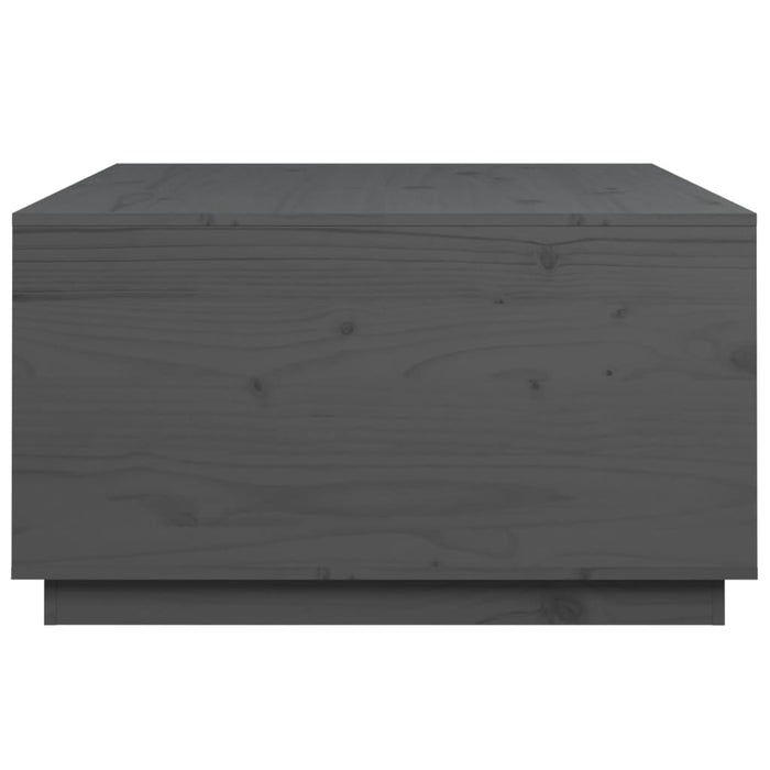 Salontafel 80x80x45 cm massief grenenhout grijs