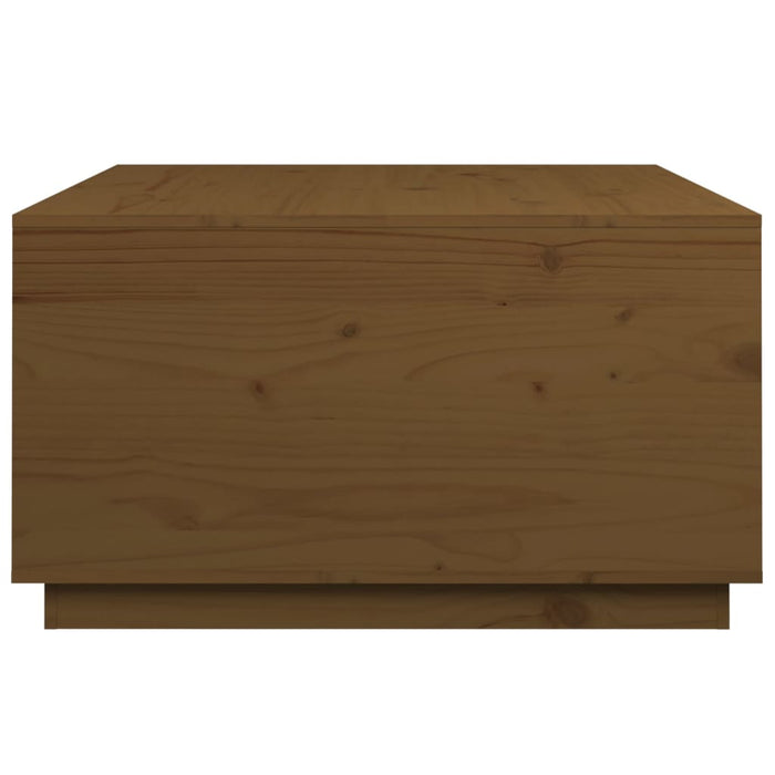 Salontafel 80x80x45 cm massief grenenhout honingbruin