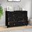 Dressoir 100x40x72 cm massief grenenhout zwart