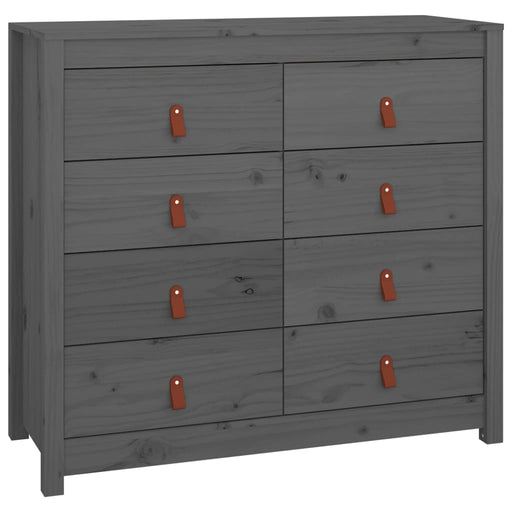 Dressoir 100x40x90 cm massief grenenhout grijs