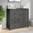 Dressoir 100x40x90 cm massief grenenhout grijs