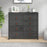 Dressoir 100x40x90 cm massief grenenhout grijs