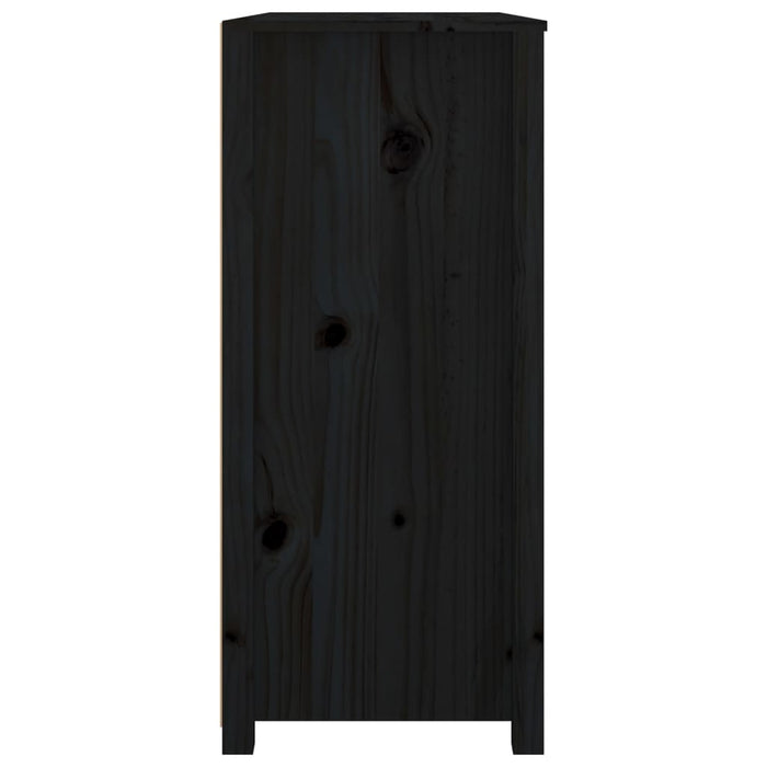 Dressoir 100x40x90 cm massief grenenhout zwart