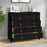 Dressoir 100x40x90 cm massief grenenhout zwart