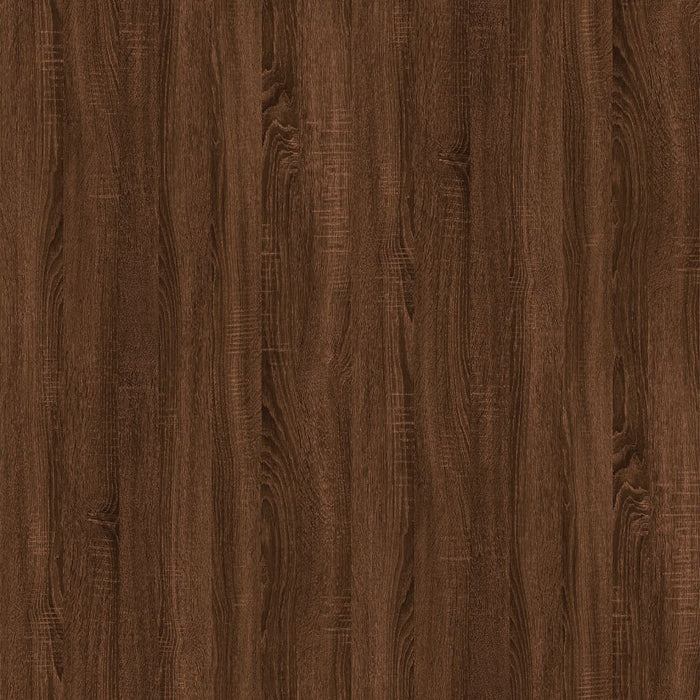 Bijzettafel 55x38x45 cm bewerkt hout bruineikenkleurig