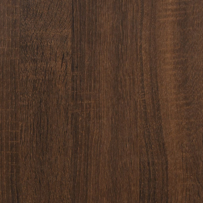 Bijzettafel 55x38x45 cm bewerkt hout bruineikenkleurig