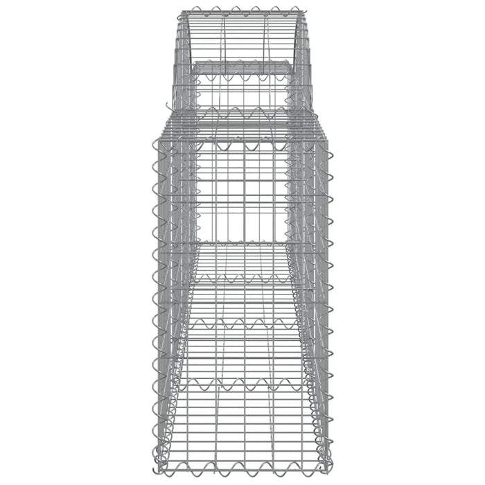 Schanskorven 14 st gewelfd 200x30x60/80 cm gegalvaniseerd ijzer