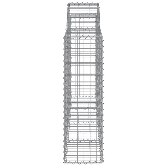 Schanskorven 5 st gewelfd 200x30x100/120 cm ijzer