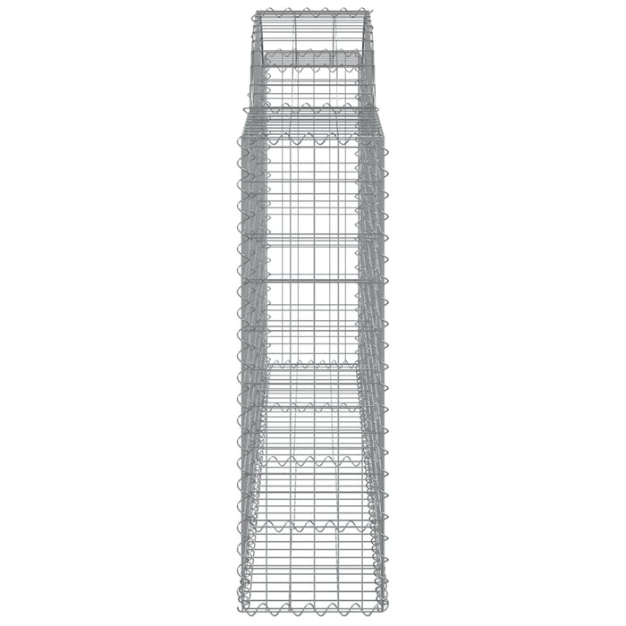 Schanskorven 6 st gewelfd 200x30x100/120 cm ijzer