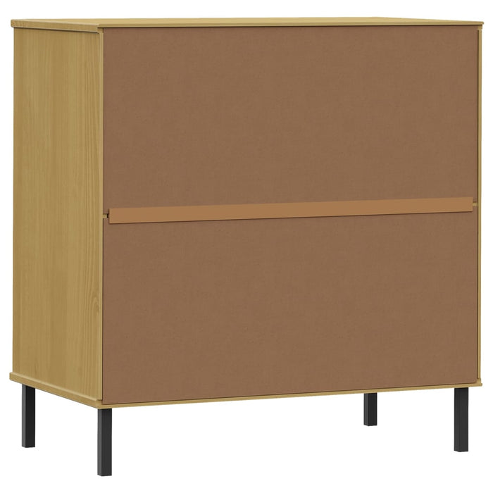 Dressoir met 3 lades OSLO 77x40x79,5 cm grenenhout bruin