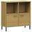 Boekenkast met metalen poten OSLO 90x35x90,5 cm hout bruin