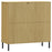 Boekenkast met metalen poten OSLO 90x35x90,5 cm hout bruin