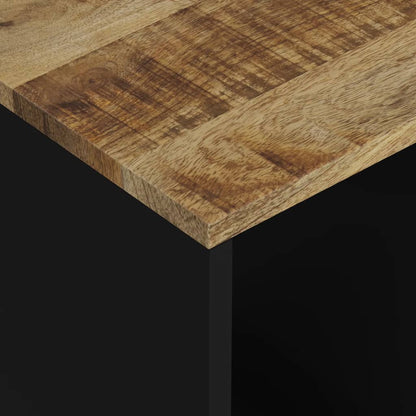 Bijzettafel 40x31x46 cm massief mangohout en bewerkt hout