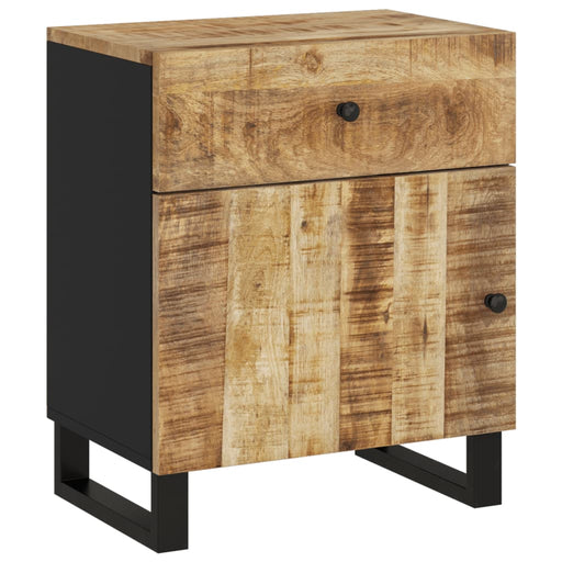 Nachtkastjes 50x33x60 cm massief mangohout en bewerkt hout