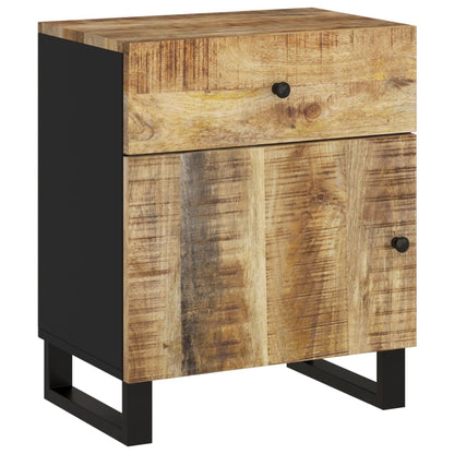 Nachtkastjes 50x33x60 cm massief mangohout en bewerkt hout