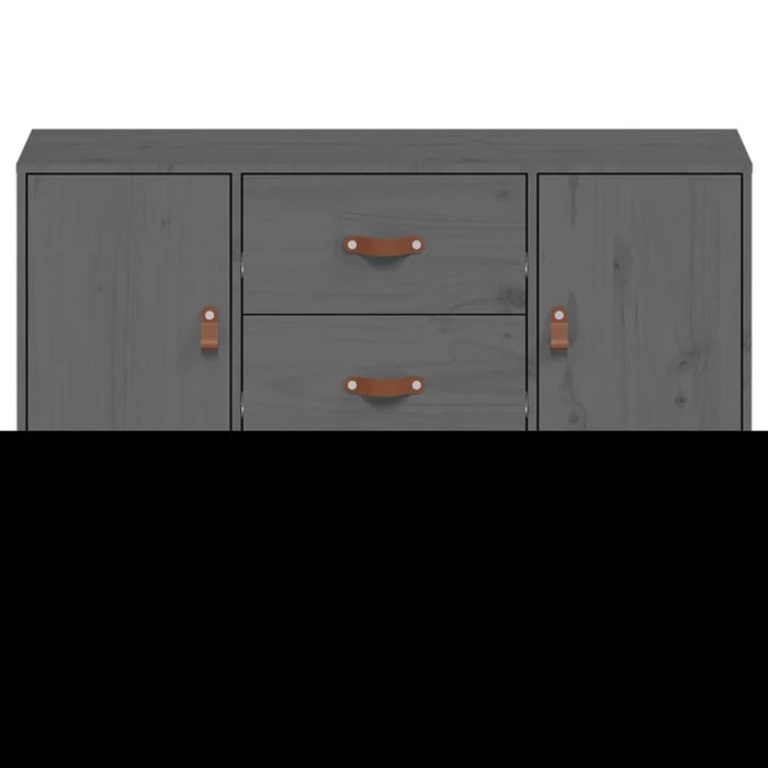 Dressoir 110x40x78 cm massief grenenhout grijs