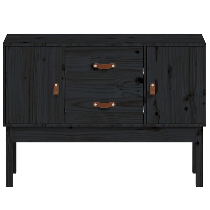 Dressoir 110x40x78 cm massief grenenhout zwart