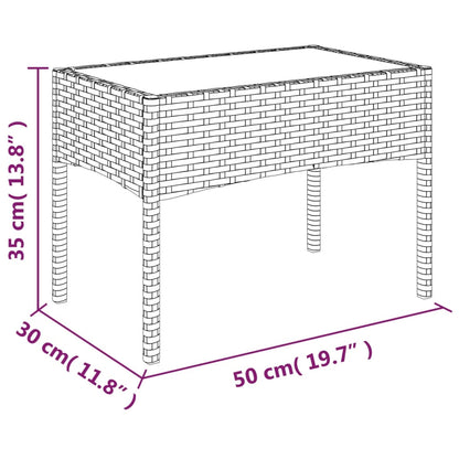 4-delige Loungeset met kussens poly rattan bruin