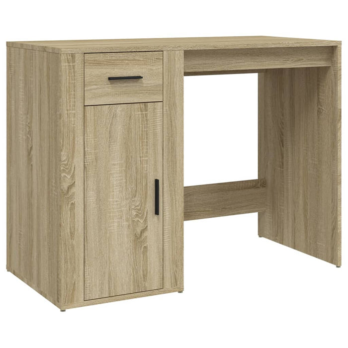 Bureau 100x49x75 cm bewerkt hout sonoma eikenkleurig