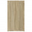Dressoir 100x33x59,5 cm bewerkt hout sonoma eikenkleurig
