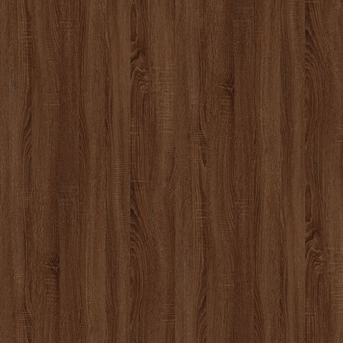 Dressoir 100x33x59,5 cm bewerkt hout bruineikenkleurig