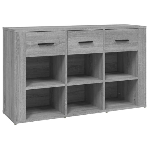 Dressoir 100x30x59,5 cm bewerkt hout grijs sonoma eikenkleurig