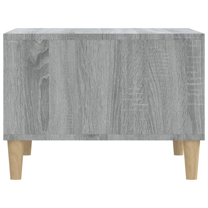 Salontafel 60x50x36,5 cm bewerkt hout grijs
